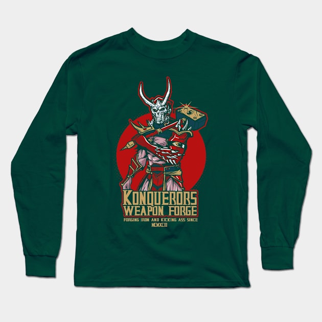 Konquerors Weapon Forge Long Sleeve T-Shirt by AndreusD